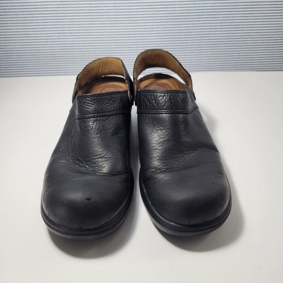 ARIAT Santa Cruz Black Leather Mules Slip On Clogs Women's Size 10B - Picture 2 of 9